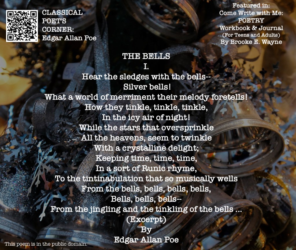 CLASSIC POET'S CORNER: Edgar Allan Poe
A Lesson in ONOMATOPOEIA